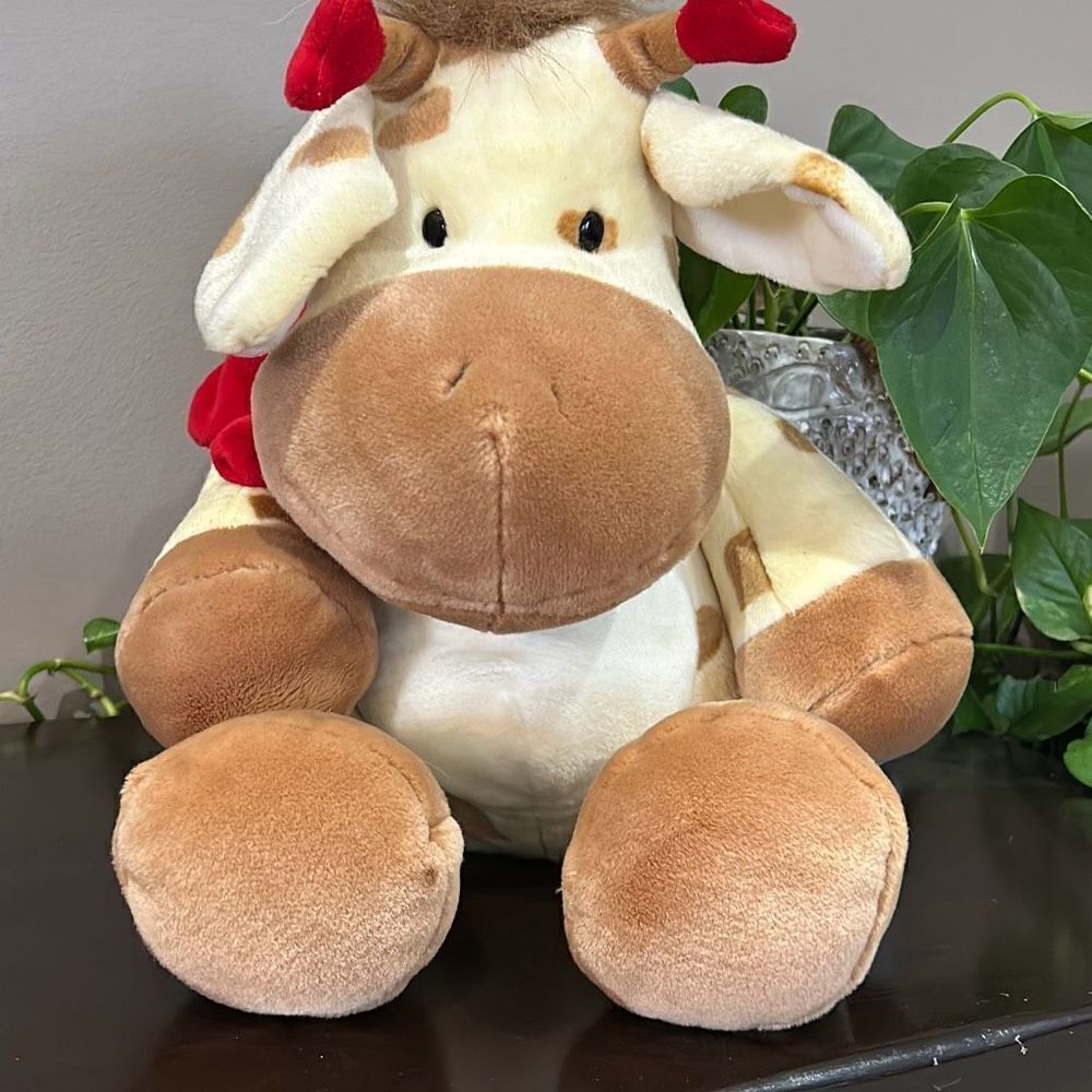 Geramy Russ Plush Giraffe Stuffed Animal Hearts